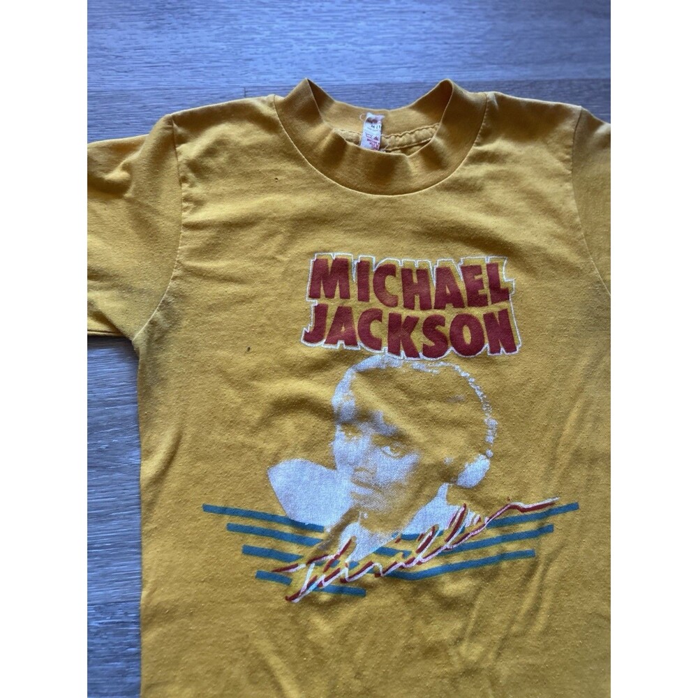 Michael Jackson Thriller Vintage T-Shirt Youth M 10-12 Hanes 14.5x20.5 - Picture 4 of 6